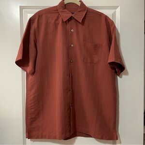 VAN HEUSEN BURNT ORANGE BUTTON DOWN